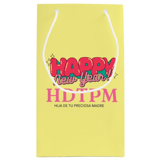 HAPPY NEW YEAR KLEIN CADEAUZAKJE (Achterkant)