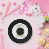 Happy New Year klok Holiday paper bord (Feest)