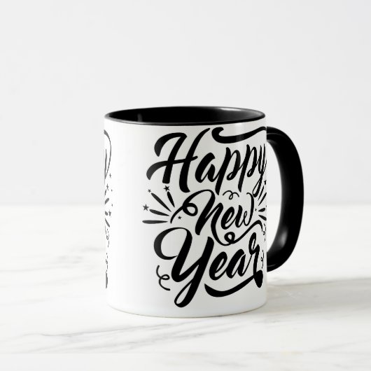 Happy New Year koffie Mok (Voorkant rechts)
