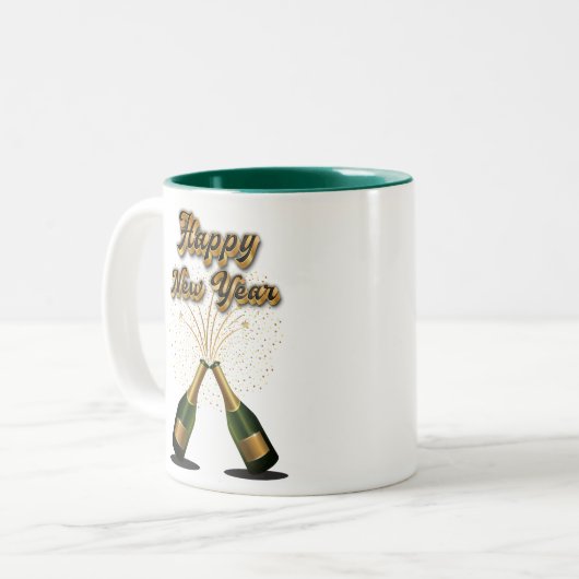 Happy New Year koffie Mok (Voorkant links)