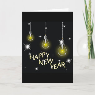 Happy New Year Lambs Wenskaarten Feestdagen Kaart