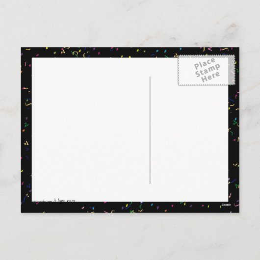 HAPPY NEW YEAR LEET FEESTDAGENKAART (Achterkant)