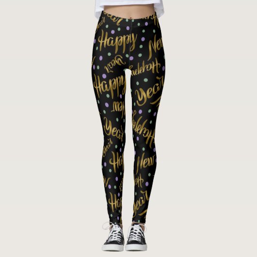 Happy New Year Leggings (Voorkant)