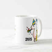 Happy New Year Llama Koffiemok (Voorkant rechts)