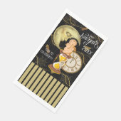 Happy New Year  look Paper Guest Towels Servet (Hoek)