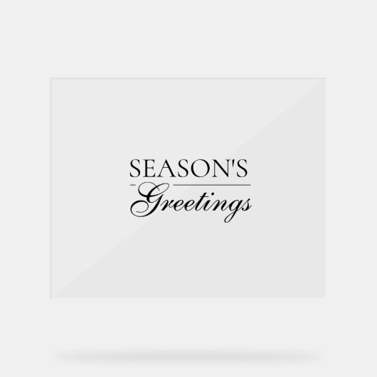 Happy New Year Merry Christmas Holiday Season Acryl Bord (Voorkant)