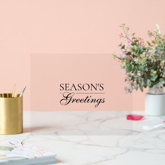 Happy New Year Merry Christmas Holiday Season Acryl Bord (Huwelijk)