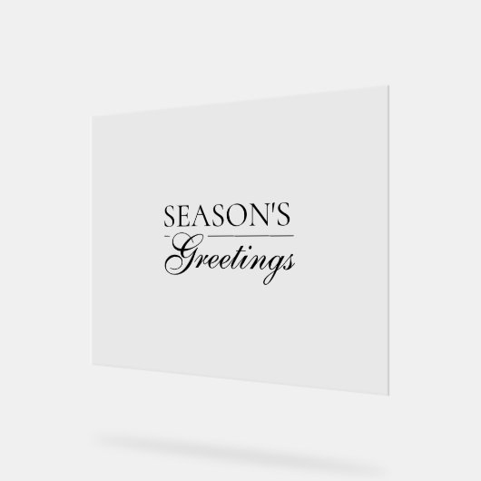 Happy New Year Merry Christmas Holiday Season Acryl Bord (Hoek)