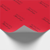 Happy New Year Merry Christmas Holiday Season Cadeaupapier (Hoek)