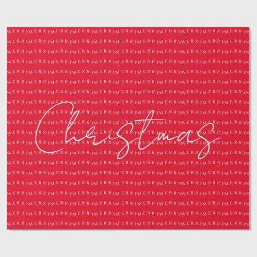 Happy New Year Merry Christmas Holiday Season Cadeaupapier (Vlak)