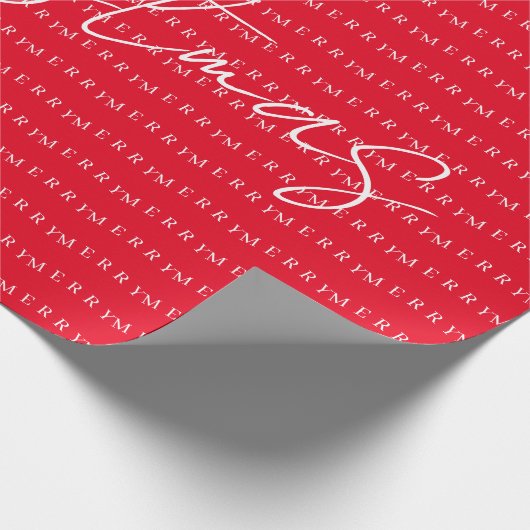 Happy New Year Merry Christmas Holiday Season Cadeaupapier (Hoek)