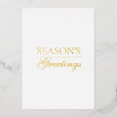 Happy New Year Merry Christmas Holiday Season Card Folie Feestdagenkaart (Voorkant)