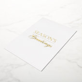 Happy New Year Merry Christmas Holiday Season Card Folie Feestdagenkaart (Gedraaid)