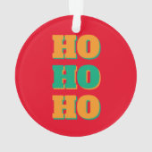 Happy New Year Merry Christmas Holiday Season HoHo Ornament (achterkant)