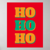 Happy New Year Merry Christmas Holiday Season HoHo Poster (Voorkant)
