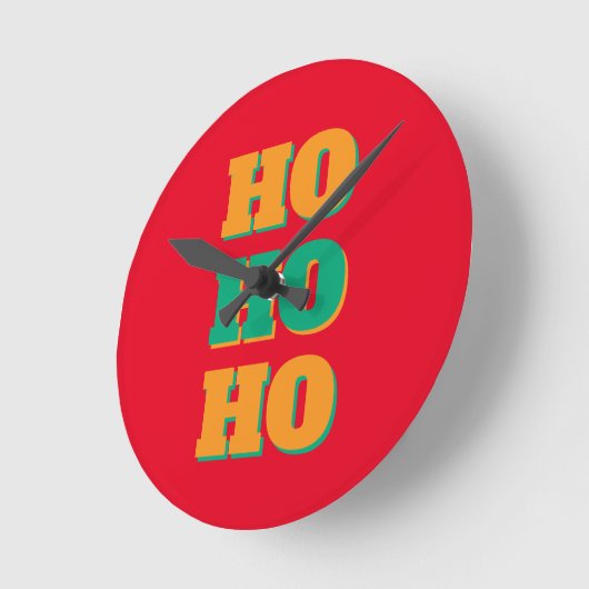 Happy New Year Merry Christmas Holiday Season HoHo Ronde Klok (Hoek)