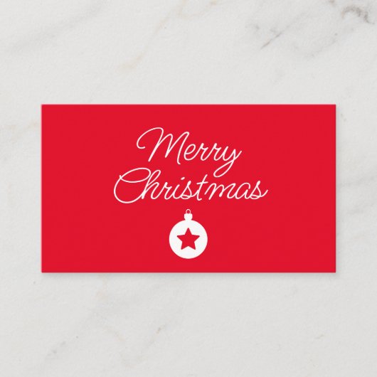 Happy New Year Merry Christmas Holiday Season Informatiekaartje (Voorkant)