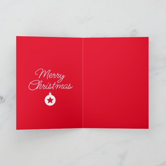 Happy New Year Merry Christmas Holiday Season Kaart (Binnen)