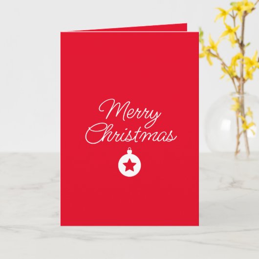 Happy New Year Merry Christmas Holiday Season Kaart (Gele Bloem)