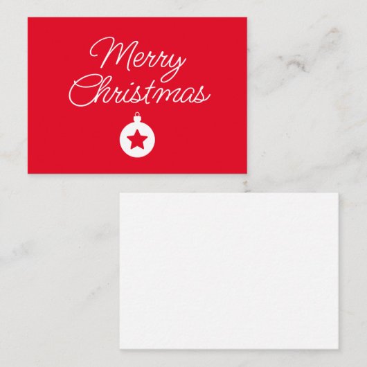 Happy New Year Merry Christmas Holiday Season Notitiekaartje (Voorkant / Achterkant)