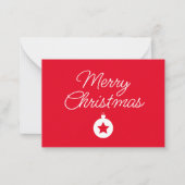 Happy New Year Merry Christmas Holiday Season Notitiekaartje (Voorkant)