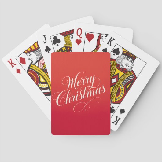Happy New Year Merry Christmas Holiday Season Pokerkaarten (Achterkant)