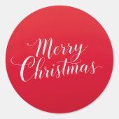 Happy New Year Merry Christmas Holiday Season Ronde Sticker (Voorkant)