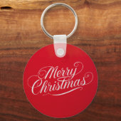 Happy New Year Merry Christmas Holiday Season Sleutelhanger (Voorkant)