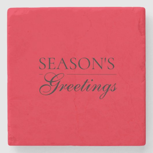 Happy New Year Merry Christmas Holiday Season Stenen Onderzetter (Voorkant)