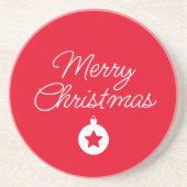 Happy New Year Merry Christmas Holiday Season Zandsteen Onderzetter (Voorkant)