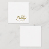 Happy New Year Merry Christmas Seasonal Family Notitiekaartje (Voorkant / Achterkant)