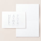 HAPPY NEW YEAR MINIMAL BOX FOLIE KAARTEN (Display)