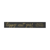 Happy New Year Modern Calligraphy Return Address (Individueel)