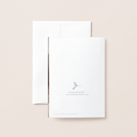 Happy New Year! Modern Fireworks Photo Folie Kaarten (Met envelop)