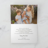 Happy New Year Modern Script Gold Starburst Foto Feestdagen Kaart (Binnen)