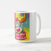 Happy New Year Moose - Feestelijke feestviering On Koffiemok (Voorkant rechts)