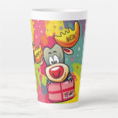 Happy New Year Moose - Feestelijke feestviering On Latte Mok (Voorkant)