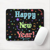 Happy New Year Mousepad Muismat (Met muis)