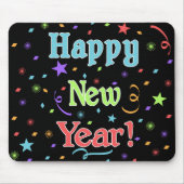 Happy New Year Mousepad Muismat (Voorkant)