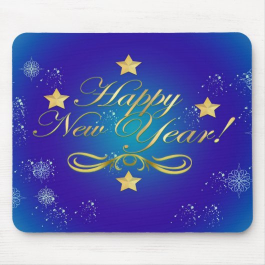 Happy New Year Mousepad Muismat (Voorkant)