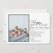 Happy New Year Moving Announge Foto Feestdagenkaart (Voorkant)