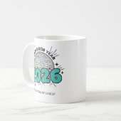 Happy New Year Mug Personalized Family Name custom Koffiemok (Voorkant links)