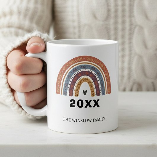 Happy New Year Mug Personalized Family Name custom Koffiemok