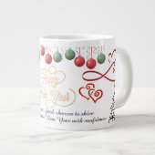 Happy New Year Mug – Premium Celebration design Grote Koffiekop (Voorkant rechts)