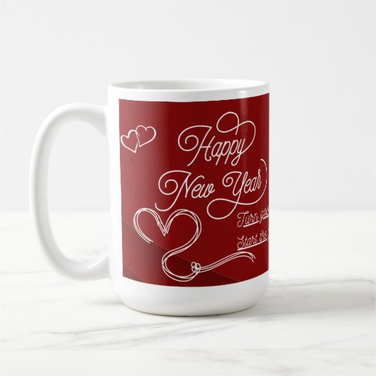 Happy New Year Mug – Premium Celebration Design Koffiemok (Links)