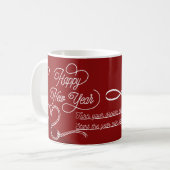 Happy New Year Mug – Premium Celebration Design Koffiemok (Voorkant links)