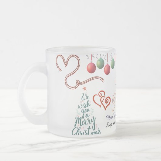Happy New Year Mug – Premium Celebration design Matglas Koffiemok (Links)