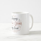 Happy New Year My Love Coffee Mug Koffiemok (Voorkant rechts)