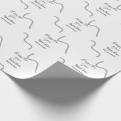 Happy new year name message gray simple holiday  cadeaupapier (Hoek)