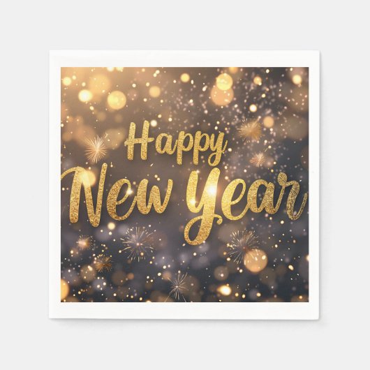 Happy New Year Napkins Servet (Voorkant)